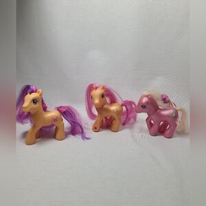 My Little Pony G3 Pinkie Pie Glitter, Sparkle Works Glitter 2002, Scootaloo 2008